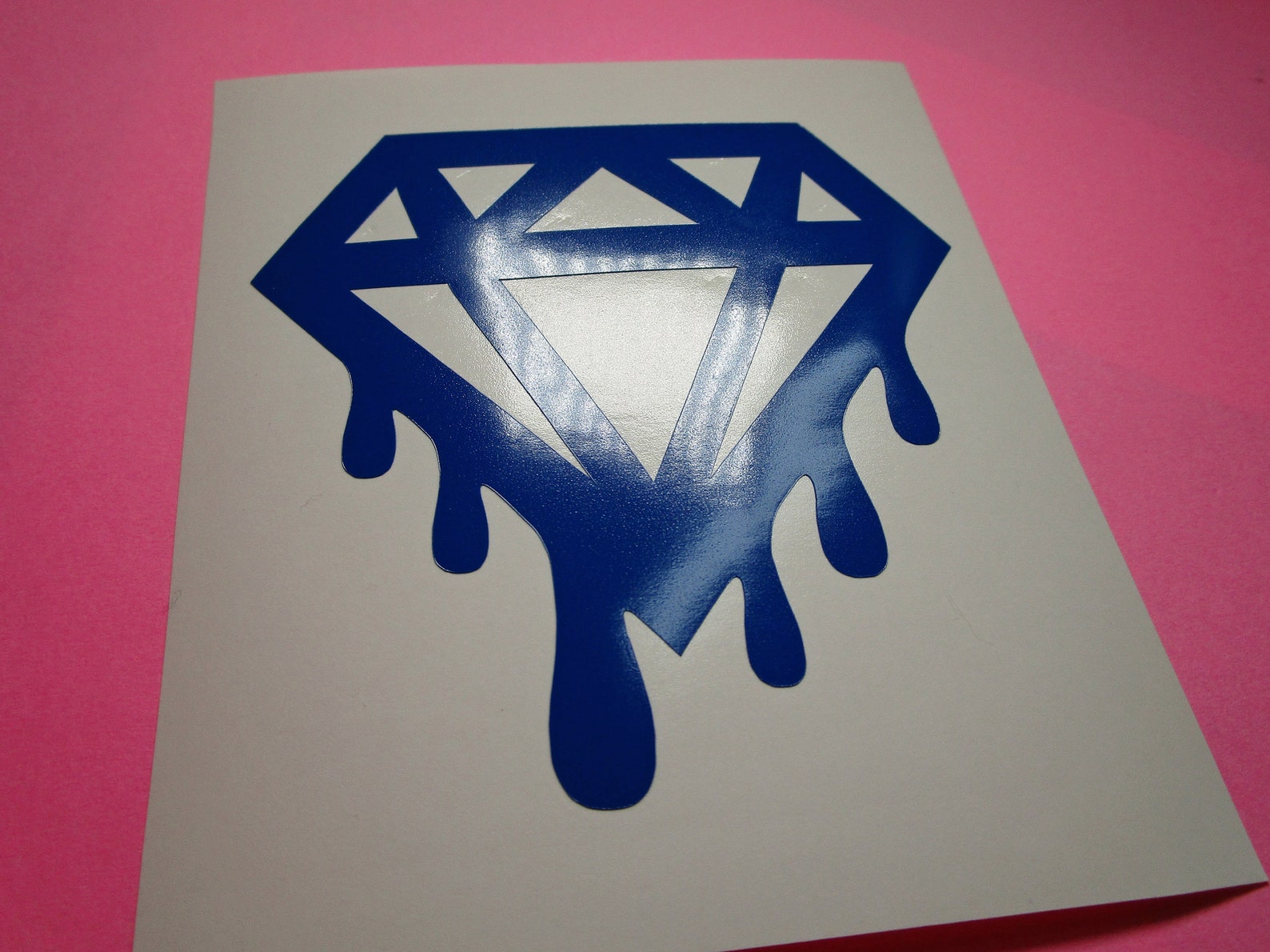 Dripping Diamonds Vinyl Decal Diamond Sticker Decal Drippy Etsy