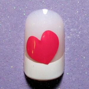 Solid hearts nail decals, heart nail stickers, heart nail art, Valentine&#39;s nail art, heart nail stickers, nail decals, nail art stickers