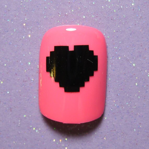 heart nail stickers