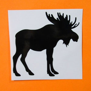 Moose decal, moose sticker, moose antlers laptop decal, elk decal, sticker for car, decal for tumbler, sticker decal, decal for car
