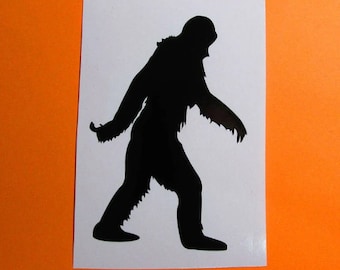 Bigfoot Vinyl Decal, Sasquatch waterproof Sticker for car, tumbler, or laptop