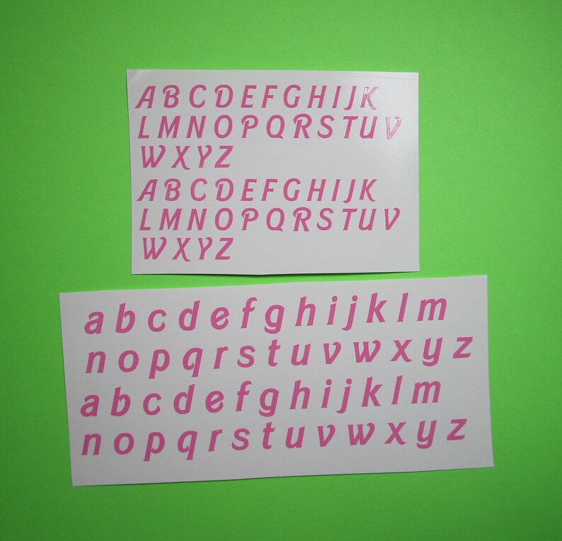 Alphabet Nail Stickers Nail Letter Stickers Nail Decals Etsy