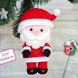 Vilt patroon Kerstman, pdf patroon door Superskattig