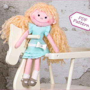 PDF vilt patroon Cute Molly, vilt patroon voor een pop door Superskattig
