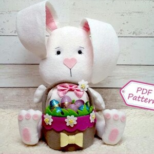 PDF patroon Bunny Beau, vilt patroon paashaas, vilt patroon konijn door Superskattig
