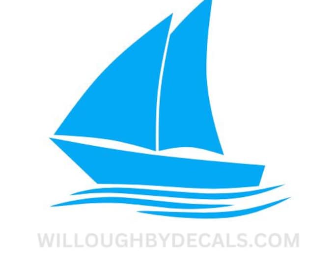 Sail Boat Vinyl Decal Sticker