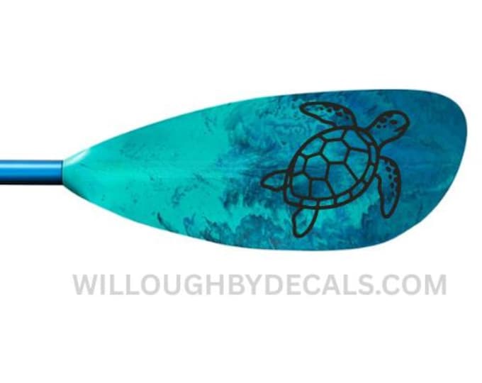 Kayak Sea Turtle Vinyl Decal Sticker