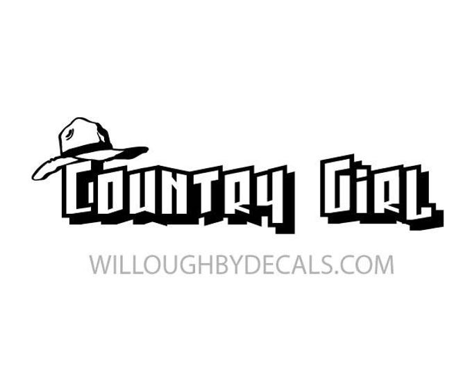 Country Vinyl Decal Sticker