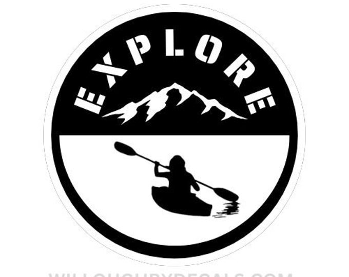 Kayak Vinyl Decal Sticker