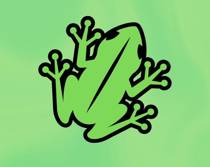 Frog Vinyl Decal Sticker
