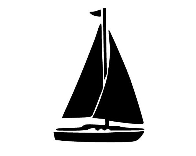 Sail Boat Vinyl Decal Sticker