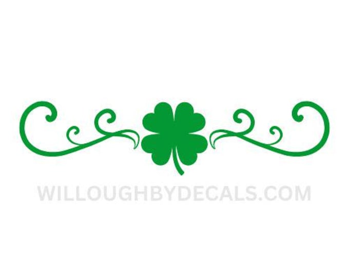 Irish Clover Vinyl Decal Sticker