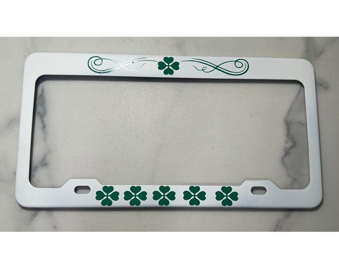Irish Clover License Plate Frame