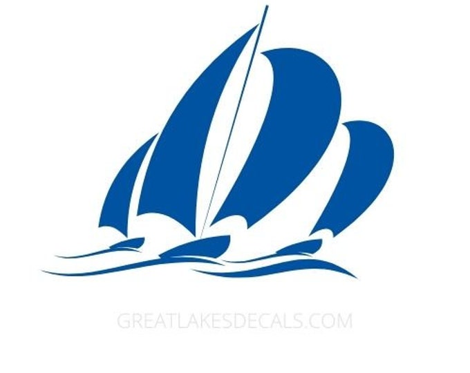 Sail Boat Vinyl Decal Sticker