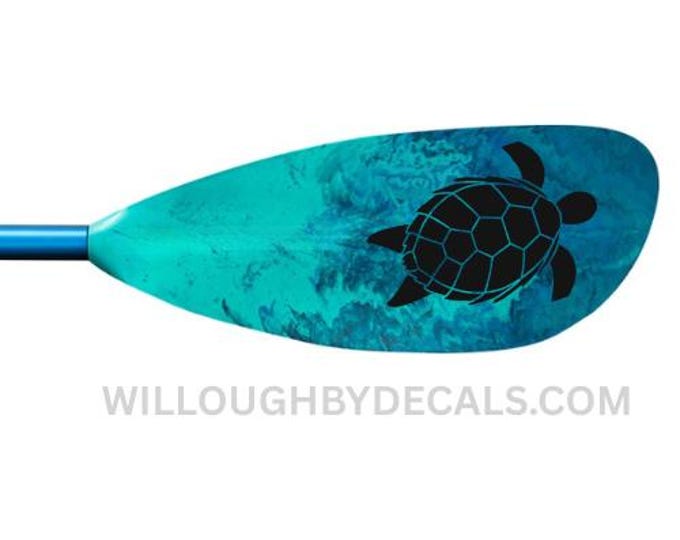 Kayak Sea Turtle Vinyl Decal Sticker