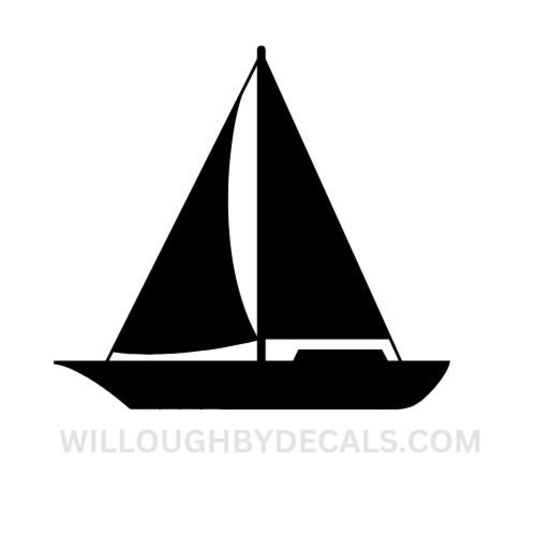 Sail Boat Vinyl Decal Sticker - Etsy