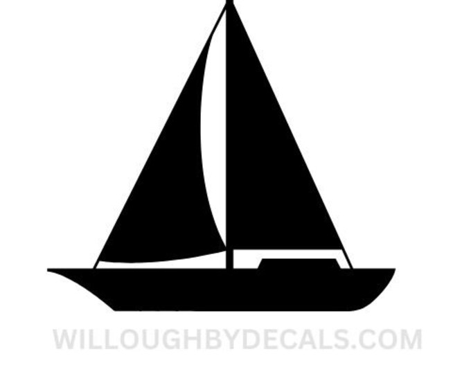 Sail Boat Vinyl Decal Sticker