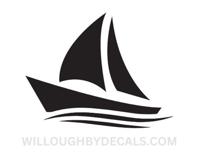 Sail Boat Vinyl Decal Sticker