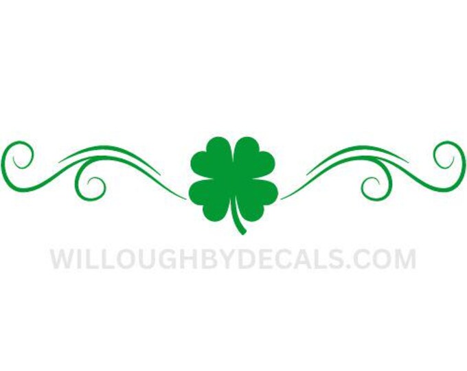 Irish Clover Vinyl Decal Sticker