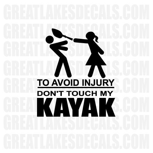Kayak Vinyl Decal Stickers Personalized Kayak Decal Custom Etsy