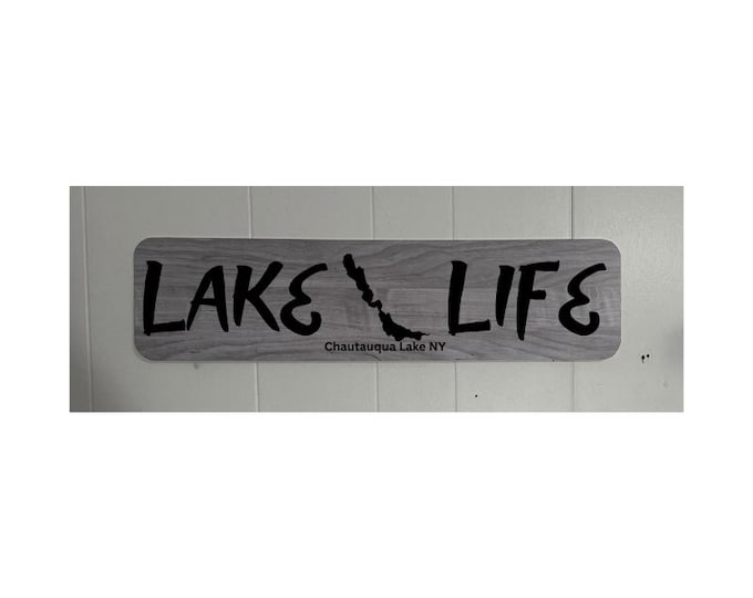 Chautauqua Lake NY Street Sign