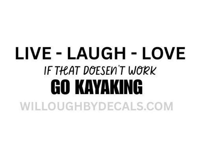 Kayak Vinyl Decal Sticker