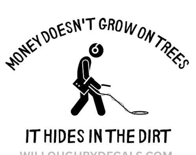 Metal Detecting Vinyl Decal Sticker