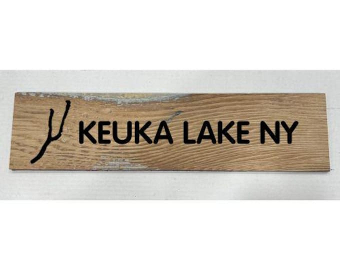 Keuka Lake NY Wooden Sign