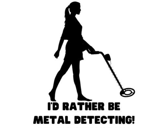 Metal Detecting Vinyl Decal Sticker