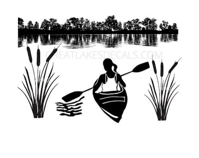 Kayak Vinyl Decal Sticker