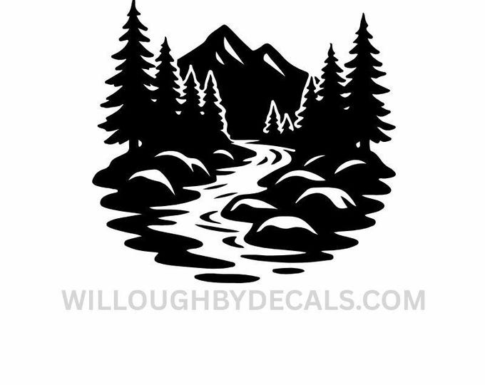Mountain Vinyl Decal Sticker