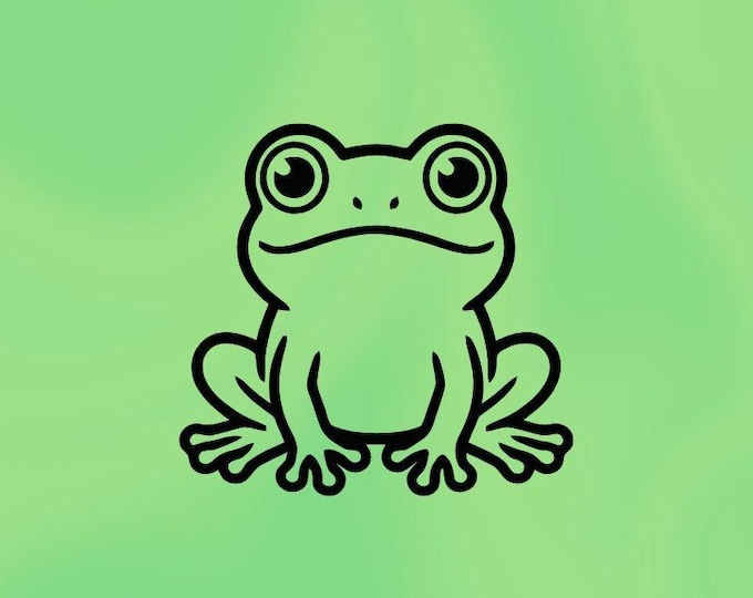 Frog Vinyl Decal Sticker