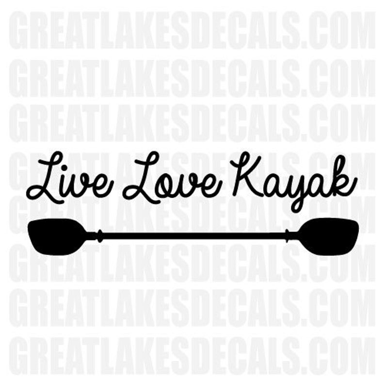 Kayak Vinyl Decal Sticker Etsy