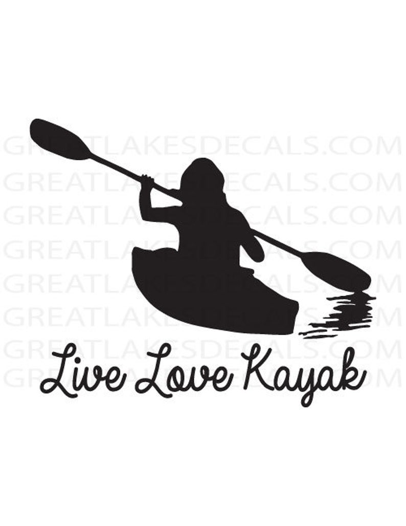 Kayak Vinyl Decal Sticker Etsy