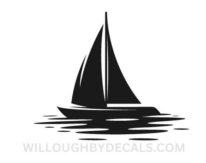 Sail Boat Vinyl Decal Sticker