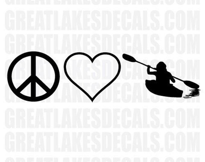 Kayak Vinyl Decal Sticker