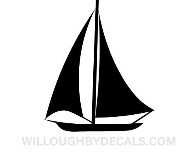 Sail Boat Vinyl Decal Sticker