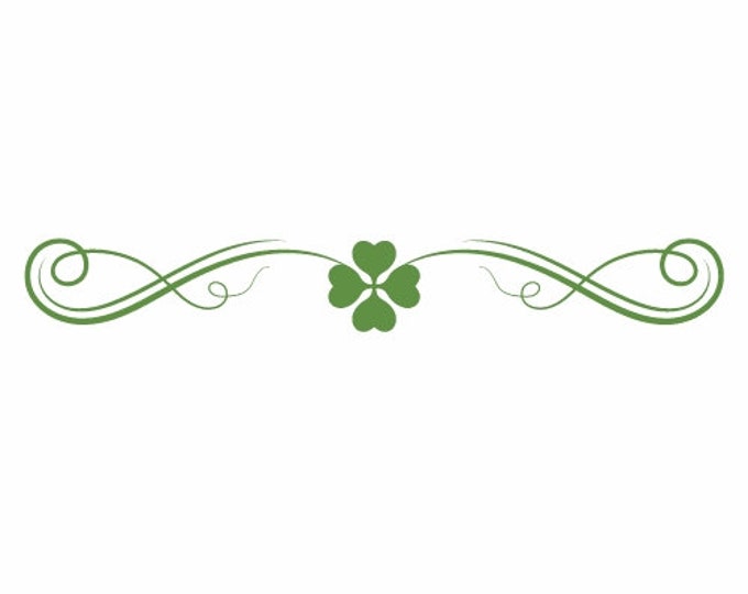 Irish Clover Vinyl Decal Sticker