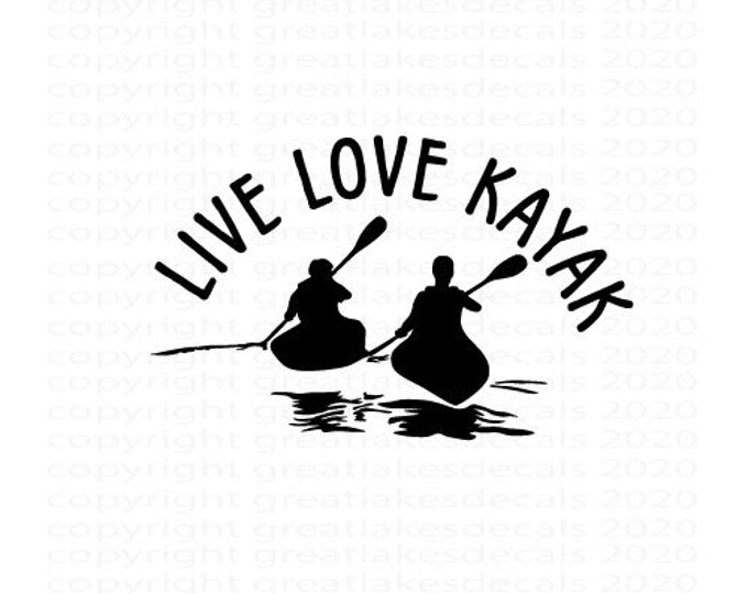 Kayak Vinyl Decal Sticker