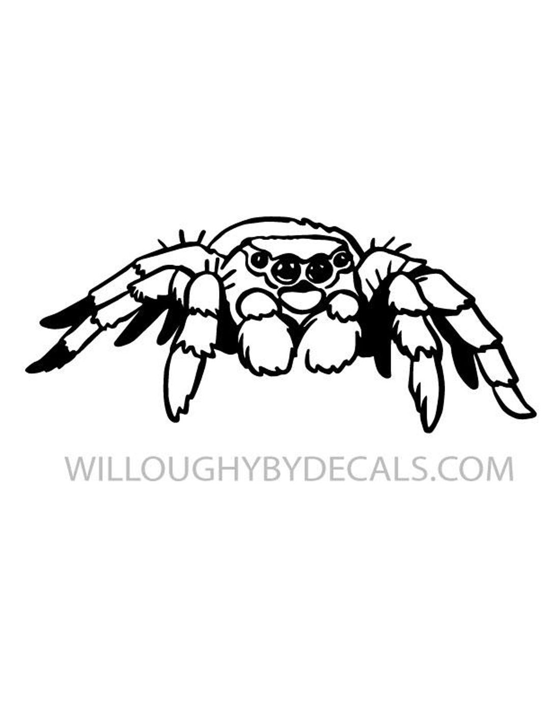 Spider Rigging Sticker Jumping Spider Vinyl Decal Sticker - Etsy