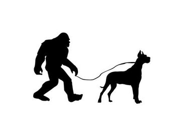 Bigfoot Great Dane Vinyl Decal Sticker