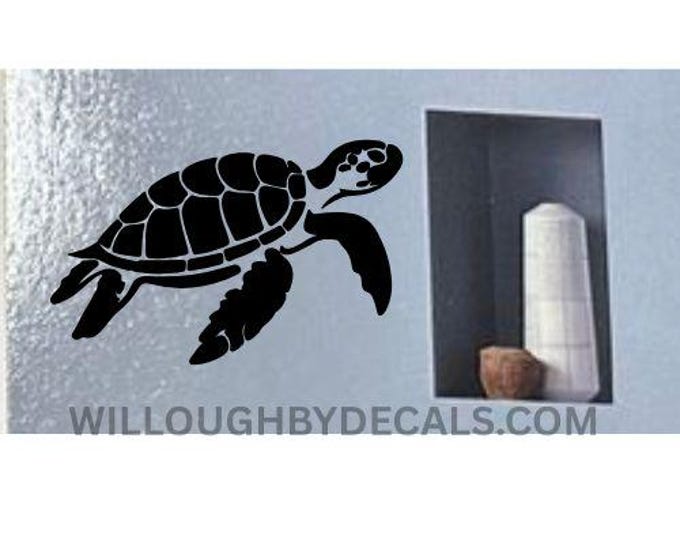 Sea Turtle Vinyl Decal Sticker