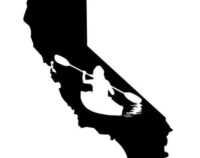 Kayak Vinyl Decal Sticker California