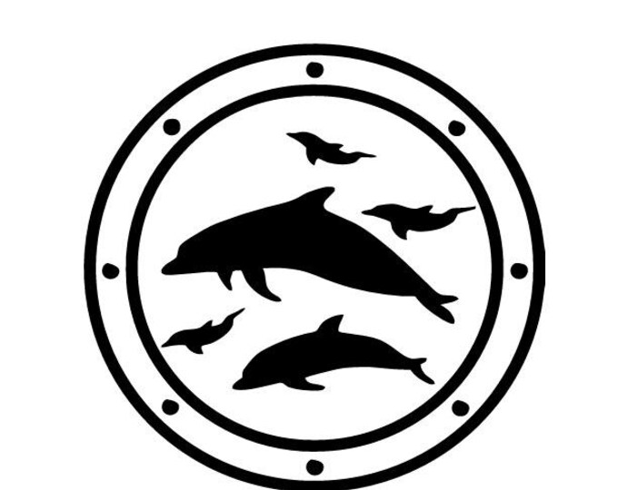 Dolphin Vinyl Decal
