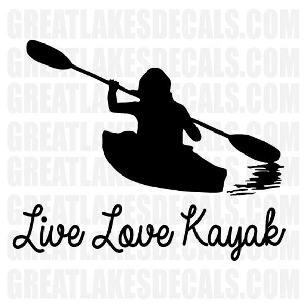 Kayak Name Sticker Etsy