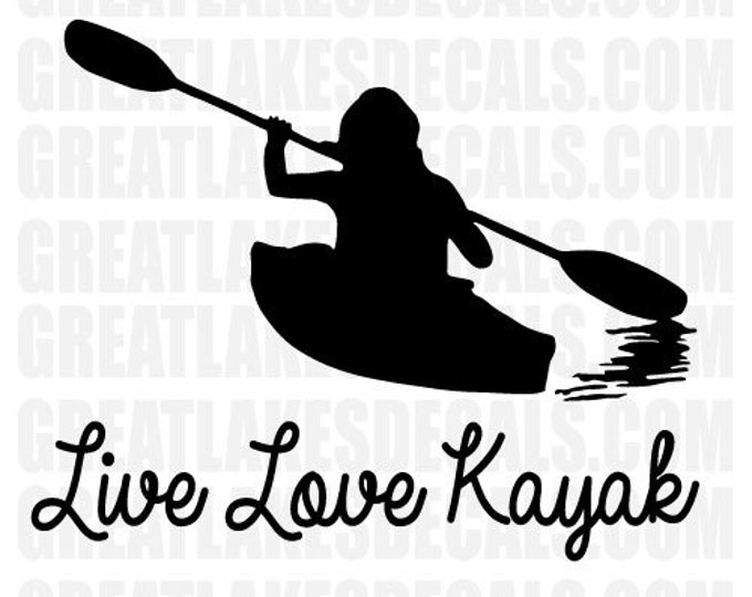 Kayak Vinyl Decal Sticker