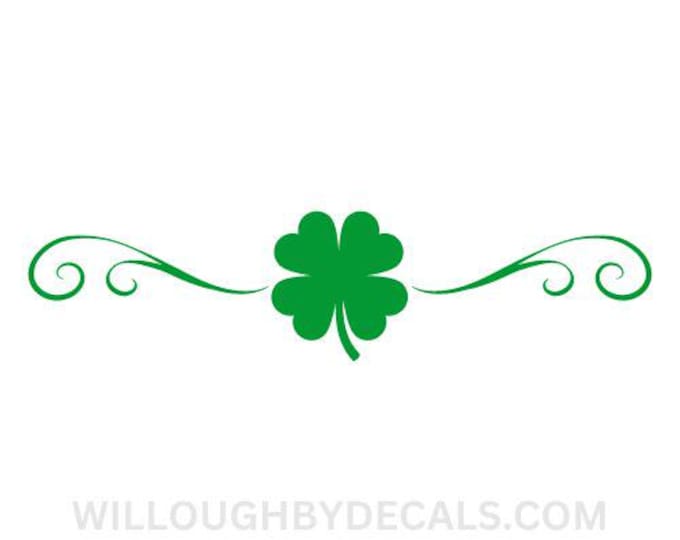 Irish Clover Vinyl Decal Sticker