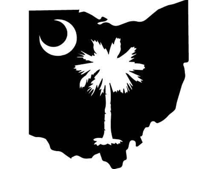 Ohio South Carolina Vinyl Decal Sticker
