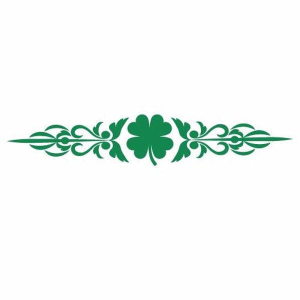 Irish Clover Vinyl Decal Sticker