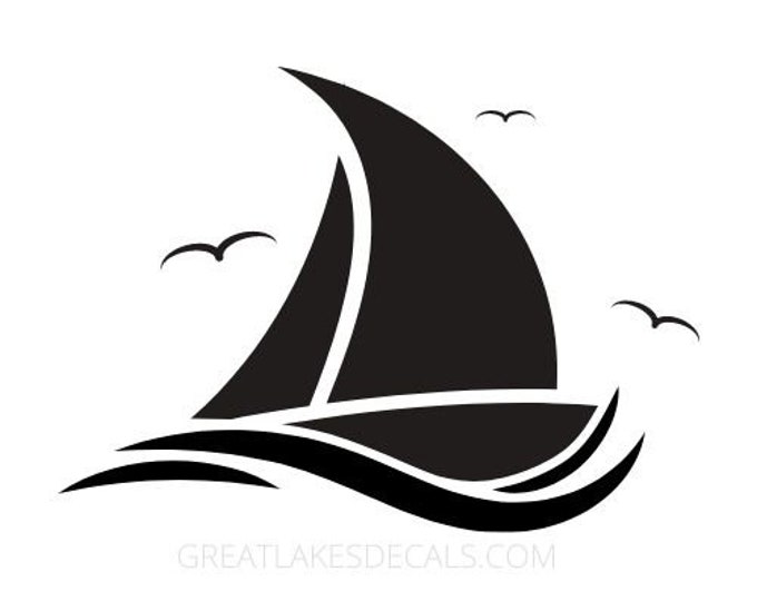 Sail Boat Vinyl Decal Sticker